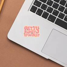 PETTY WHEN PROVOKED, Attitude Slogan Sticker With Personalized And Attitude - Waterproof Vinyl Sticker - Durable Matte Surface, Self-Adhesive Bumper Sticker, Suitable For Cars, Windows, Laptops, Trucks, Water Bottles - Multi-Functional Durable Design, Car Sticker - Vinyl - View 5