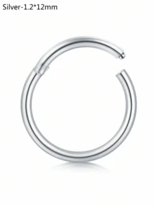CIZME 1 chiếc/bộ Khuyên mũi gập ít gây dị ứng, cỡ 20G 18G 16G 14G, trang sức vách ngăn mũi bằng thép không gỉ, khuyên mũi dạng khớp nối, khuyên môi, khuyên sụn tai. - khóa - Xem 22