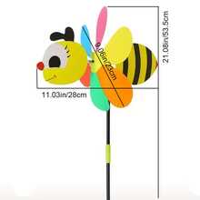 1pc Ground Spinner, 3D Animal Windmill, Colorful Weathervane, Mini Wind Spinner, Suitable For Adult Garden, Flower Pot, Yard Decor - Colorful Windmills - View 11