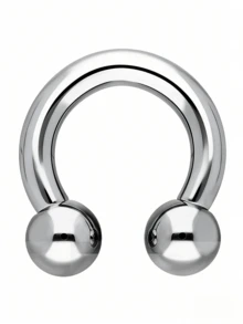 1pc 14G 1.6mm 16G 1.2mm 18G 1.0mm 20G 0.8mm Nose Septum Ring And Piercing Clip-On Hoop For Lip Pin With 316L Stainless Steel Featuring Ball Detail For Women Daily Lighten Up And Take A Break Non-Tarnish High-Polished - Silver - View 21