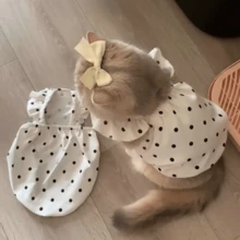 1 buah Kaos Kasual Kerah Blok Warna Macaron Lucu untuk Anjing Kecil/Sedang, Cocok untuk Poodle, Teddy, Pakaian Hewan Peliharaan - Hitam dan Putih - View 7