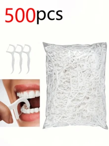 500/300/100/50pcs Pack Dental Floss Combo, Deep Cleaning Floss, Proper Oral Care, Disposable Hygienic Floss, Essential For Travel And Daily Life - Multicolor - View 8