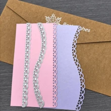 Khuôn viền ren, khuôn làm thiệp, khuôn cắt hoa văn, khuôn cắt kim loại, khuôn làm album ảnh, khuôn dập nổi tự làm và các vật dụng thủ công khác. - trắng bạc - Xem 1