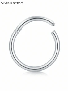 CIZME 1 chiếc/bộ Khuyên mũi gập ít gây dị ứng, cỡ 20G 18G 16G 14G, trang sức vách ngăn mũi bằng thép không gỉ, khuyên mũi dạng khớp nối, khuyên môi, khuyên sụn tai. - khóa - Xem 56