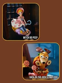 POP MART Disney Pixar Toy Story Nightmare Before Christmas Series Collectible Figurines, Halloween Theme Mystery Box Vinyl Toys, High-Quality PVC ABS Material 2.76-4.72 Inch Desktop Decor, Exquisite Painted Anime Character Statues With Mysterious Night Design, Perfect Surprise Gift For Disney Pixar Fans, Toy Story Enthusiasts, Animation Lovers And Collectible Doll Fans, Suitable For Home Office Desk Decoration, Holiday Seasonal Decor, Birthday Gifts - Multicolor - View 6