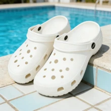 Dép bít mũi Miniso dành cho nam và nữ, dép xăng đan mùa hè, đế dày, chống trượt, thoáng khí, dép lê trong nhà, đế EVA mềm, khô thoáng, đế xuồng, dép đi vườn, dép đi biển, dép đi trong nhà. - Nhiều màu - Xem 10