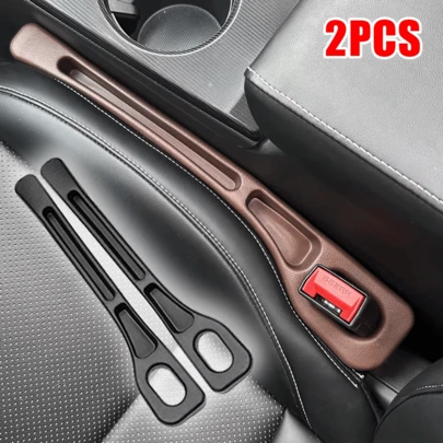 2pcs Car Seat Gap Storage Box, Seat Organizer Bag, Center Console Tidy Box, Car Interior Decor, Auto Accessories
