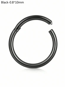 CIZME 1 chiếc/bộ Khuyên mũi gập ít gây dị ứng, cỡ 20G 18G 16G 14G, trang sức vách ngăn mũi bằng thép không gỉ, khuyên mũi dạng khớp nối, khuyên môi, khuyên sụn tai. - khóa - Xem 79
