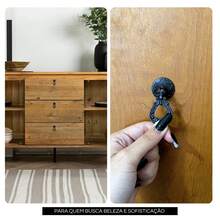 Drawer Pull For Furniture, Dressers, Doors, Cabinets, Wardrobes, Metal Ring - Black - View 2