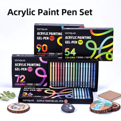 36/54/72/90 ألوان أقلام جل، موسم بداية المدرسة، مجموعة إمدادات حرفية DIY، أقلام رسم ألوان قابلة للتكديس، فن الطلاب، أقلام رصاص مائية للغرافيتي، مناسبة لهدايا عيد الأم وعيد الميلاد والهالوين والبيض
