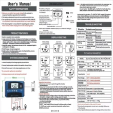 100A MPPT Solar Charge Controller With LCD Display And Dual 12V And 24V USB Ports - Blue - View 5