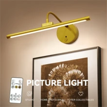 1pc Rechargeable Remote Control Wall Lamp, Painting Light, Adjustable Brightness Magnetic LED Art Painting Lamp, 3 Color Temperatures, USB Charging, Suitable For Gallery, Living Room, Bedroom, Corridor Lighting Display (1800mAh) - USB - View 7