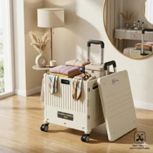 Xe đẩy mua sắm gấp gọn đa năng, xe đẩy hàng tạp hóa di động nhẹ có tay kéo, thích hợp cho bán hàng rong, cắm trại, xe đẩy tay gấp gọn tiện dụng, xe đẩy mua sắm di động có hộp đựng, có nắp đậy, giỏ 4 bánh xoay, thích hợp cho hàng tạp hóa, văn phòng, hành lý, giáo viên. - Nhiều màu - Xem 3