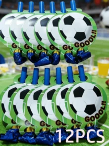 1pc/6pcs/12pcs Inflatable Football/Rugby Party Cheerleading Props, Home Party Supplies, World Cup Football Cheerleading Props, Multifunctional Noise Maker, Outdoor Party Atmosphere Decor - View 6