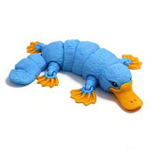 Tượng thú mỏ vịt in 3D có khớp cử động - Trang trí bàn làm việc và xe hơi, mô hình động vật in 3D có khớp linh hoạt, thích hợp để trang trí Giáng sinh và Halloween. - thú mỏ vịt - Xem 1