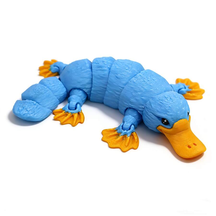 Tượng thú mỏ vịt in 3D có khớp cử động - Trang trí bàn làm việc và xe hơi, mô hình động vật in 3D có khớp linh hoạt, thích hợp để trang trí Giáng sinh và Halloween. - thú mỏ vịt - Xem 1