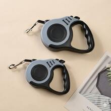 1条3米/5米宠物伸缩牵引绳，骨头形状，狗狗跑步散步牵引绳，自动调节宠物牵引绳，适合小型和中型犬 - 灰色 - 查看 3