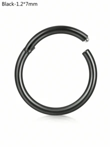 CIZME 1 chiếc/bộ Khuyên mũi gập ít gây dị ứng, cỡ 20G 18G 16G 14G, trang sức vách ngăn mũi bằng thép không gỉ, khuyên mũi dạng khớp nối, khuyên môi, khuyên sụn tai. - khóa - Xem 45