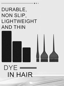 1/3/6pcs Colored Dyeing Board Brush Set (6 Pieces), Suitable For Balayage, Gradient Color, Highlights, Airtouch, Suitable For Salon Professionals And Home Users, Professional Hair Dyeing Tools - Multicolor - View 6
