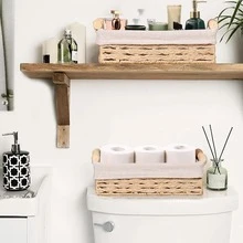 Bộ 2 giỏ đan thủ công kiểu mộc mạc có lớp lót và tay cầm - Hộp đựng đồ trang trí để bàn, đựng quần áo, khăn tắm và các vật dụng khác - Giỏ mây tre đan cho phòng tắm, phòng ngủ và phòng khách, dùng để đựng đồ, đựng đồ trang điểm, giỏ đựng đồ, sắp xếp và lưu trữ, giỏ, hộp đựng đồ dùng trong phòng, hộp đựng đồ, thùng, hộp quà tặng, giỏ đựng quà, tủ treo tường, trang trí nhà cửa màu hồng, phụ kiện nhà bếp, giỏ chậu cây bằng dây thừng kiểu Bohemian. - Lạc đà - Xem 4