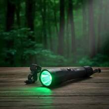 Lanterna LED Foco Verde Tática Recarregável Para Caça Pesca 5076L - Preto - Visão 4