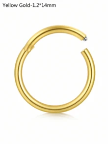 CIZME 1 chiếc/bộ Khuyên mũi gập ít gây dị ứng, cỡ 20G 18G 16G 14G, trang sức vách ngăn mũi bằng thép không gỉ, khuyên mũi dạng khớp nối, khuyên môi, khuyên sụn tai. - khóa - Xem 41
