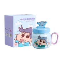 CRAYON SHINCHAN Cốc sứ có nắp đậy, có thể dùng làm giá đỡ điện thoại, cốc sứ dễ thương có tay cầm - Lựa chọn quà tặng hoàn hảo - Nhiều màu - Xem 13