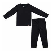Children's Unisex Thermal Base Layer Set, Sizes 4 To 10 - 黑色 - 查看 1