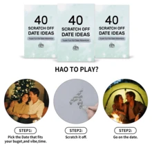 情侣刮刮乐冒险卡 - 40 个充满惊喜的约会之夜创意，浪漫情侣活动，增进感情的完美礼物 - 彩色 - 查看 3