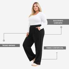 Plus Size Thick Fleece Sweatpants – Comfort And Style For Winter - Black - View 3