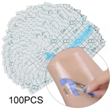 100 piezas de paleta de maquillaje desechable para mezclar, accesorios de herramientas de maquillaje - transparente - Ver 1