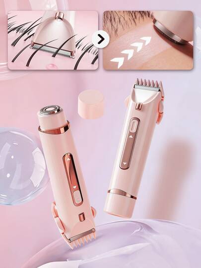 SKYWORTH 400mAh大容量电池脱毛器，适用于敏感部位、面部脱毛，一键启动，粉色、蓝色、紫色可选，适合旅行、露营、浴室和卧室使用。