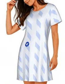 Women's Plus Size Gradient Butterfly Casual Nightgown - Multicolor - View 3