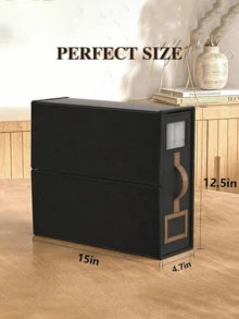 1/2pcs Foldable Bedding Storage Box, Reinforced PU Leather Handle, Thickened Wrinkle-Resistant Fabric, Wardrobe Storage Organizer, Solid Color No-Pattern Fixed Shape Storage Container - Multicolor - View 8
