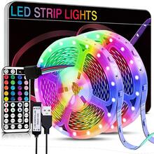 Intelligent LED Light Strip, SMD 5050 Light Beads, Supports Various DIY Lighting Modes, USB Flexible RGB Light Bar, TV And Computer Backlighting, Suitable For Decorating Rooms, Living Rooms, Ceilings, As Gifts For Festivals And Weddings. - 多色光 - 查看 1