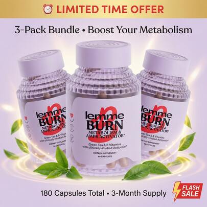Lemme BURN 3-Pack – Melt Fat, Sexy Curves & Skyrocket Libido – AMPK Thermogenic – Best Seller  – Limited