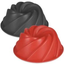 Forma para Bolo Confeitaria de Silicone Espiral 16cm C50 RT - Vermelho - Visão 4