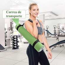 83 x 61厘米防滑TPE瑜伽垫，加厚防滑设计，适用于健身房锻炼、普拉提、瑜伽和收纳 - 彩色 - 查看 3