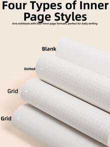 1pc Clapping Paper Notebook, Student Planner, Memo Pad, Work Note Book - A5 blank - View 4