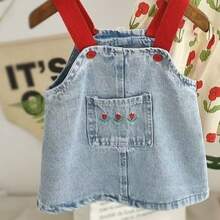 1 Stück süßer Denim Rock für Haustiere, Hunde/Katzen Kleidung Weste Denim Rock für kleine/mittlere Hunde - Blau - Übersicht 12