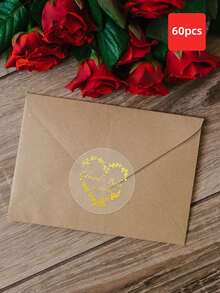 1-60 miếng dán tùy chỉnh, hình tròn, trong suốt và mạ vàng. Những nhãn dán chống thấm nước và dầu này rất phù hợp cho đám cưới, kỷ niệm và các bữa tiệc, mang đến nét cá nhân hóa với văn bản tùy chỉnh. - Nhiều màu - Xem 14