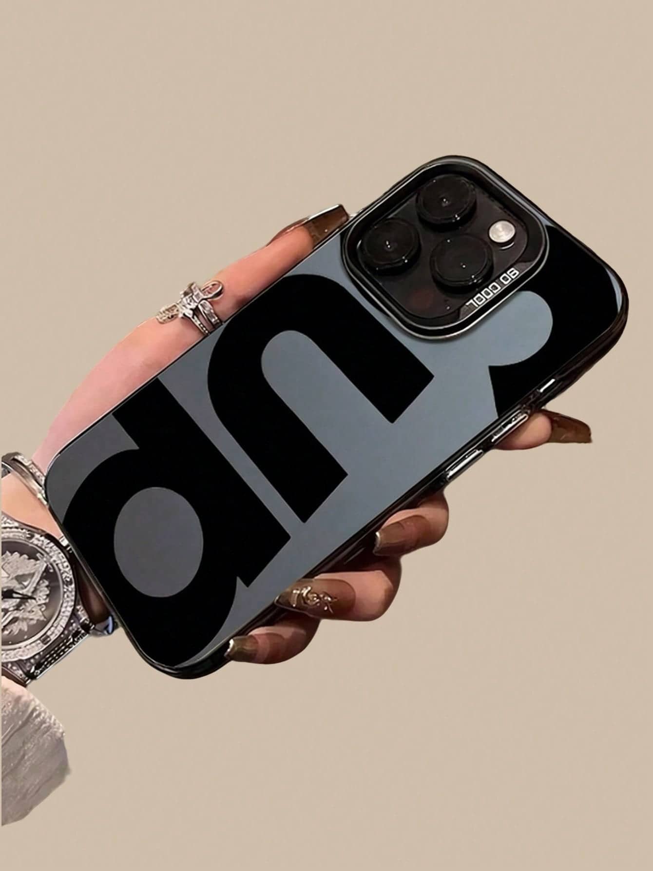 1 ốp lưng điện thoại thiết kế chữ cái, tương thích với iPhone 17, 17 Plus, 17 Pro, 17 Pro Max, 16, 16 Plus, 16 Pro, 16 Pro Max, 15, 15 Plus, 15 Pro, 15 Pro Max, 14, 14 Plus, 14 Pro, 14 Pro Max, 13, 13 Pro, 13 Pro Max, 12, 12 Pro, 12 Pro Max, 11, 11 Pro, 11 Pro Max, 7, 8, X, XS, Chống ô nhiễm, Thời trang. - màu đen - Xem 1