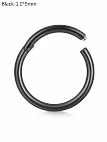 CIZME 1 chiếc/bộ Khuyên mũi gập ít gây dị ứng, cỡ 20G 18G 16G 14G, trang sức vách ngăn mũi bằng thép không gỉ, khuyên mũi dạng khớp nối, khuyên môi, khuyên sụn tai. - khóa - Xem 72