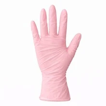 Nitrile Gloves In A Variety Of Matte Colors, Box Of 100 Gloves - Pastel Pink - CH - View 3