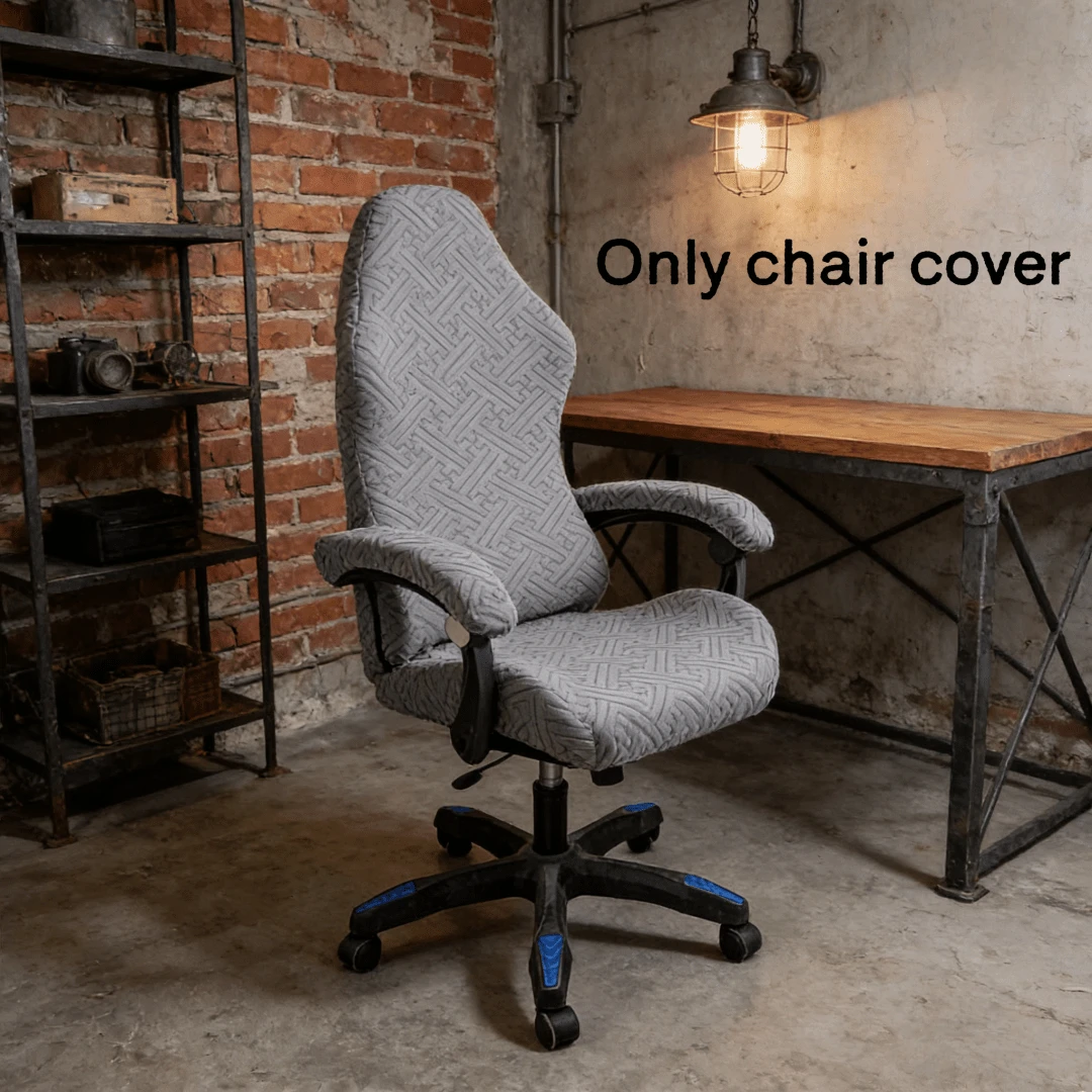 4pcs/Set Modern Minimalist Solid Color Mesh Gaming Chair Cover, Suitable For Internet Cafes, Offices, Home Use, All Season - 1set - View 1