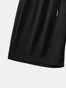 Red Boxing Glove Printed Shorts, Casual Shorts With Pockets And Drawstrings, Summer, Outdoor Fitness Sports Shorts, Men's Shorts. Creative Gifts - Perfect For Father's Day, Mother's Day, Birthdays Or Any Special Occasion. - 黑色 - 查看 7