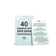 情侣刮刮乐冒险卡 - 40 个充满惊喜的约会之夜创意，浪漫情侣活动，增进感情的完美礼物 - 彩色 - 查看 4