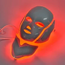 LED Face Mask With Red Light Therapy,7 Colors LED Facial Skin Care Mask - Multicolor - View 1