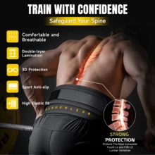 MANUEKLEAR 2-In-1 Weightlifting Belt & Dip Belt With 36.7 IN Rope, Double-Layer Weight Lifting Belts, Powerlifting Gym Weighted Belt For Pull Up Squat - màu đen - Xem 7