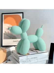 Resin Balloon Dog Sculpture, Cute Animal Art Decor, Suitable For Home Decoration, Modern Sculpture Ornament, Applicable For Living Room, Bedroom, Office Desk, Bookshelf, Nordic Style Decor, Suitable For Housewarming, Birthday Gift, Minimalist Home Decor, Applicable For Vanity, Coffee Table, Fireplace Mantel, Suitable For Indoor Decoration In Various Spaces - A - View 9